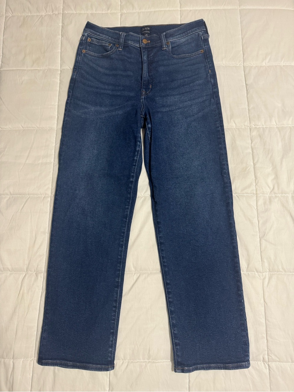 J. Crew Women's Stovepipe Jeans in Dark Blue Denim